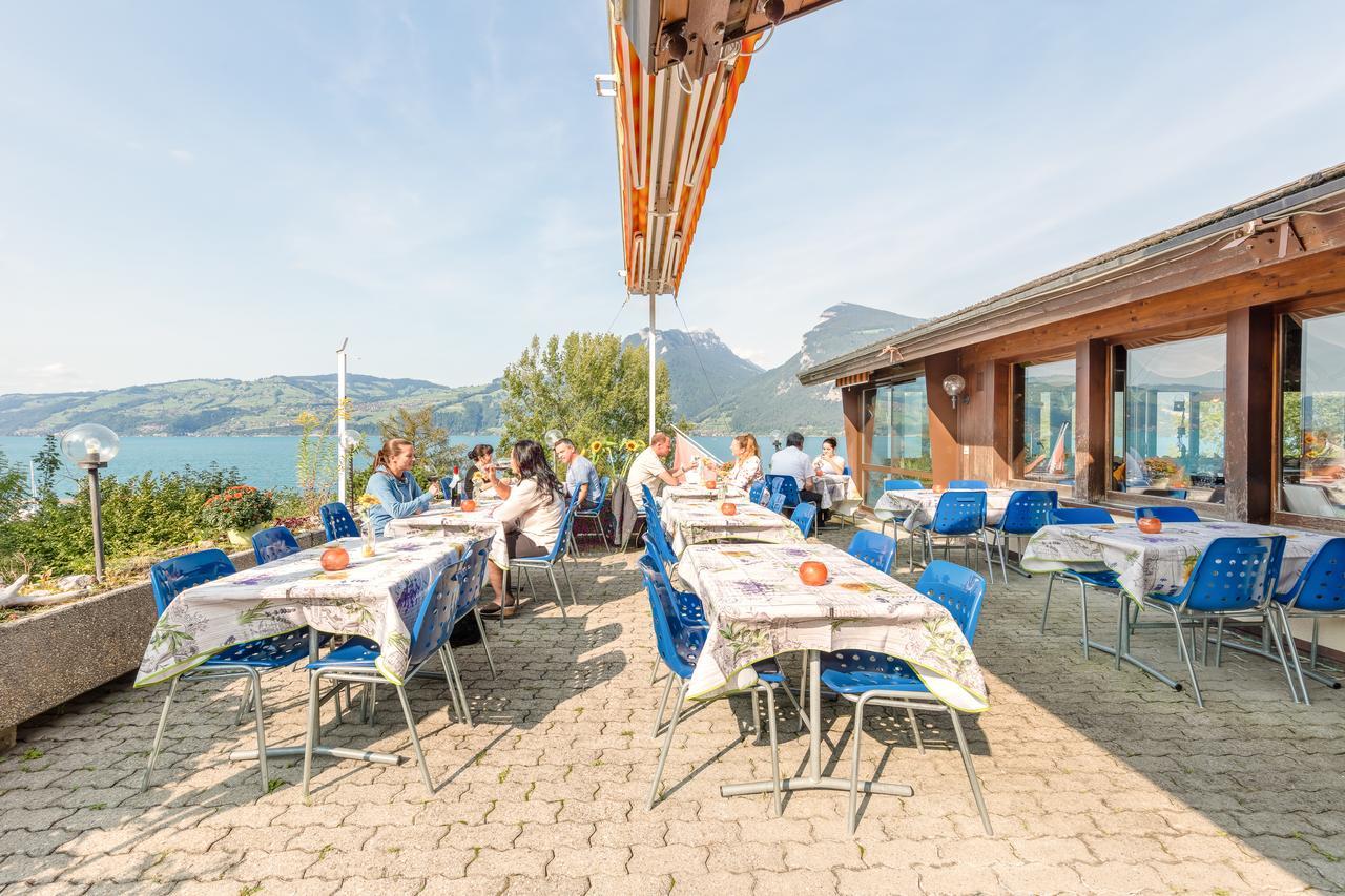 Hotel Restaurant Moeve Faulensee Bagian luar foto