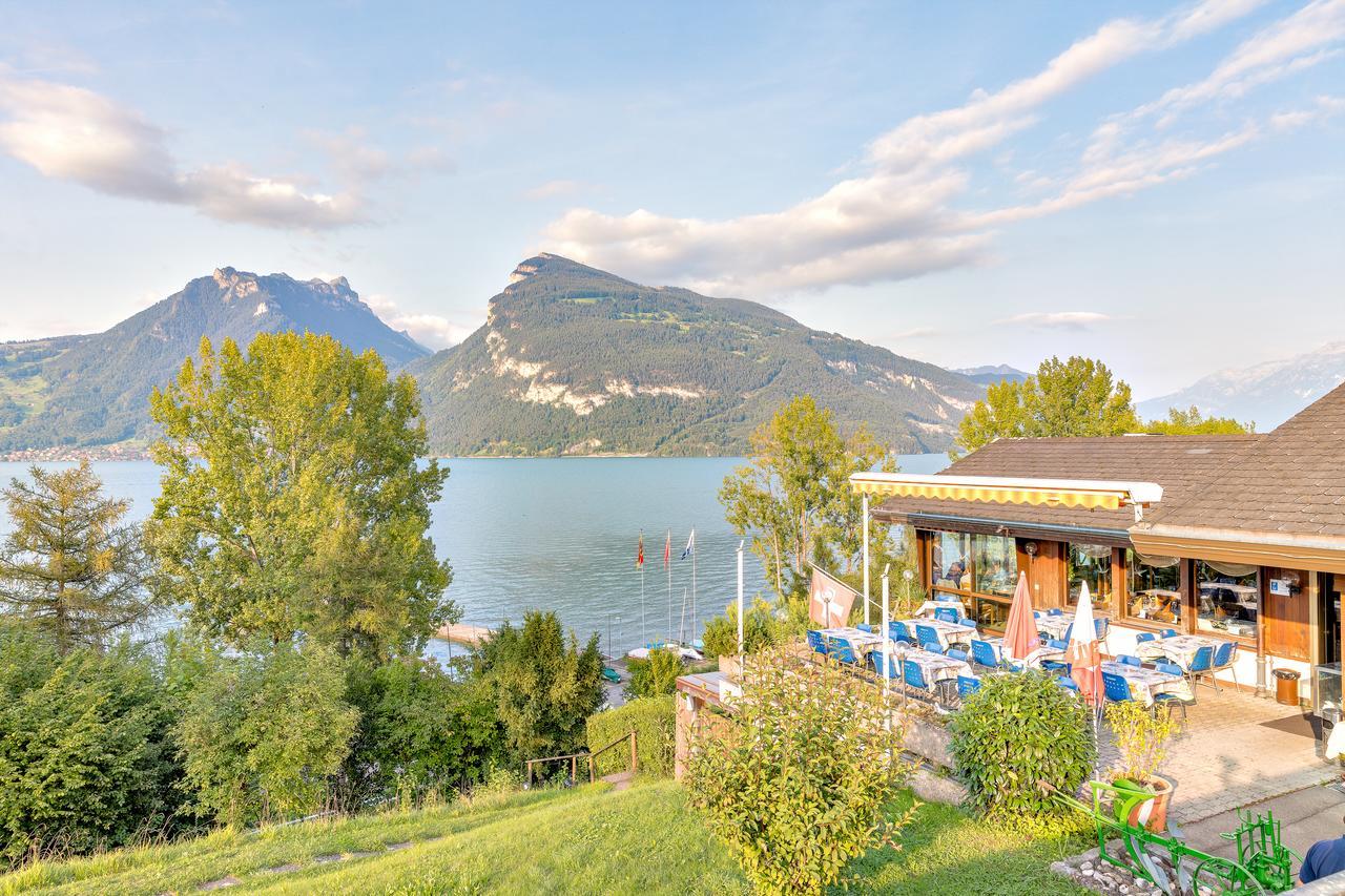 Hotel Restaurant Moeve Faulensee Bagian luar foto